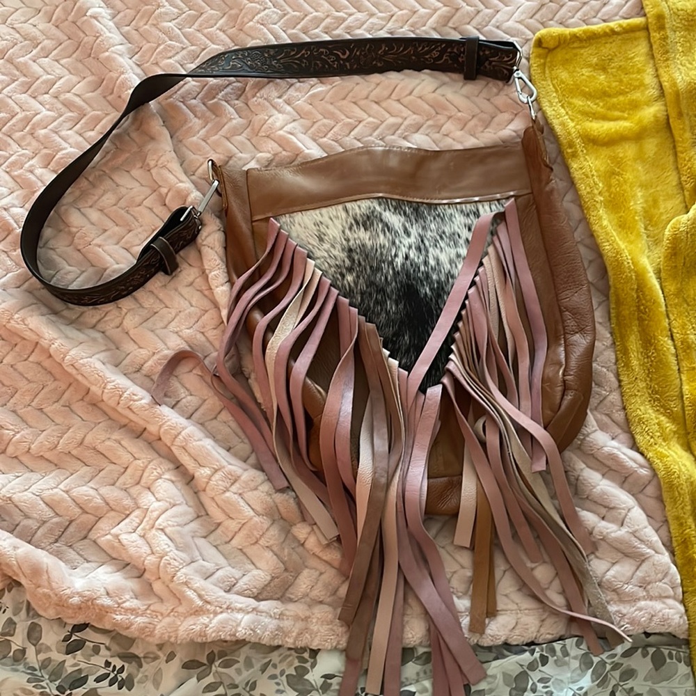 Fringe Hill Leather Purse